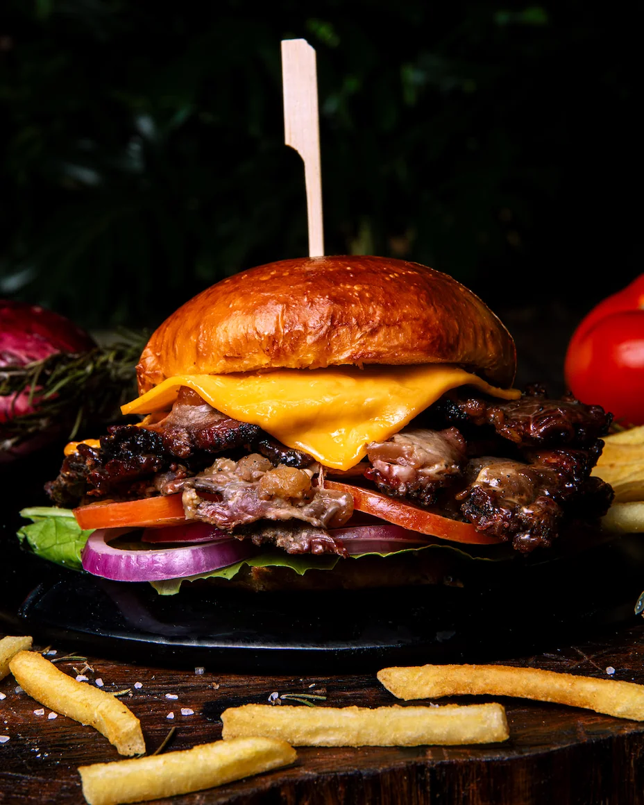 Burger Cordero a la Barbacoa