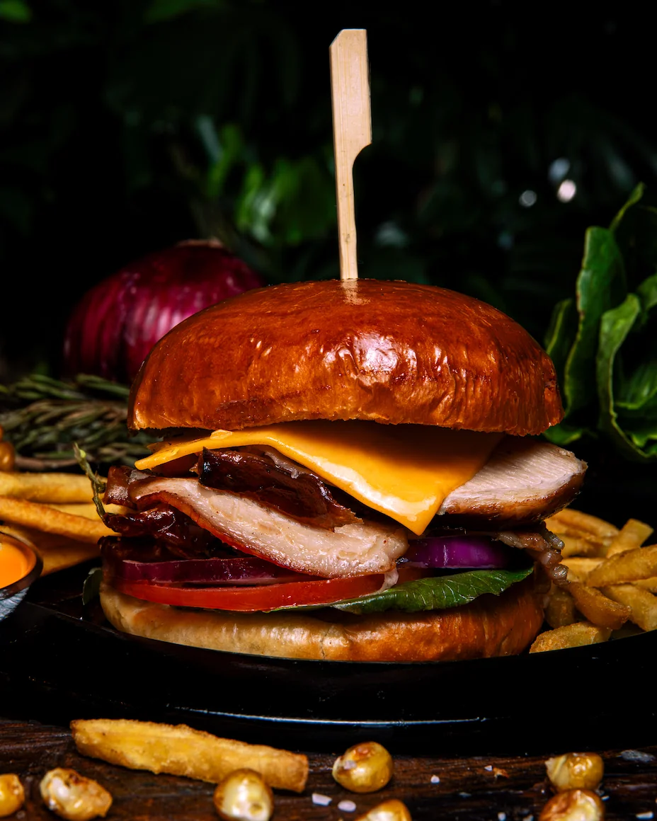 Burger Porchetta a la barbacoa